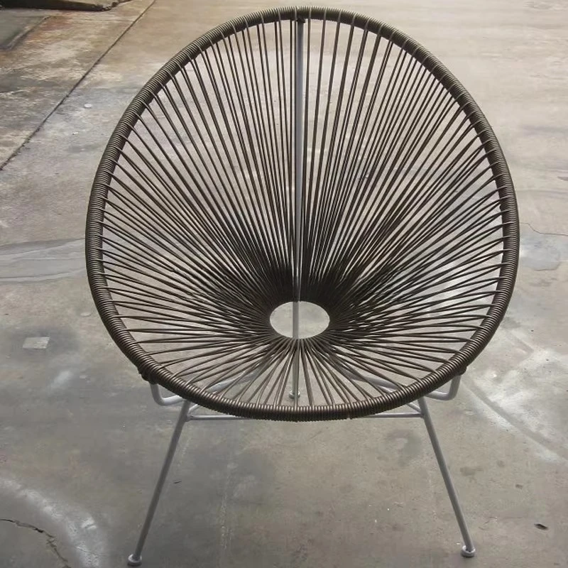 Small and lightweight terrace colorful wicker butterfly garden chair