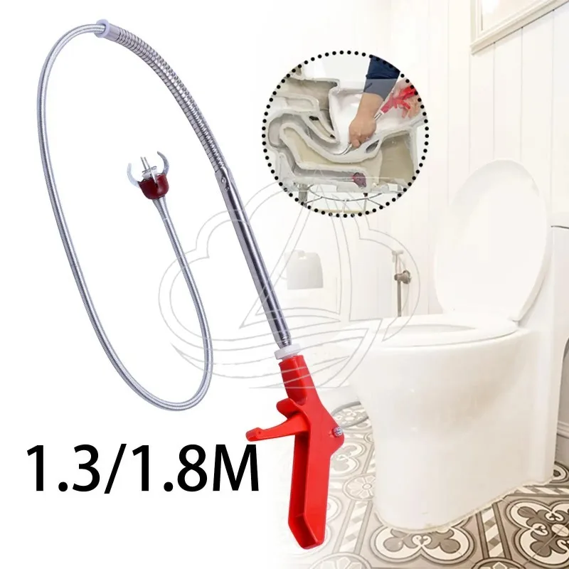 

Toilet Auger Clog Remover Tool for Floor Drain Toilet Unclog Sink Bathtub Telescoping Toilet Auger Grabber Tool with Claw