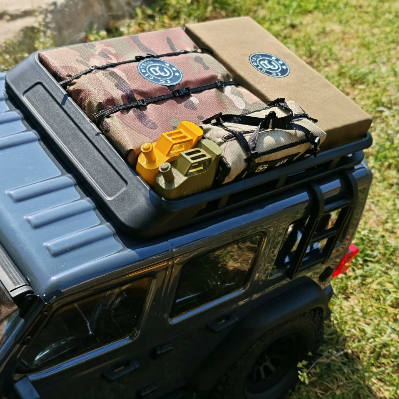 Bolsa de equipaje de techo de simulación, decoración de humor para coche trepador de control remoto SCX10 TRX4 TRX6 D110 The Wrangler Tank 300 MK07, 6 uds.
