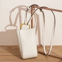 Bolso para tarjetas de crédito, bolso cruzado para mujer, nuevo bolso para teléfono móvil de Color sólido de otoño