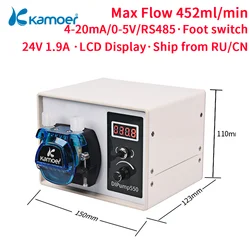 Kamoer DIP Intelligent High Flow ST 24V Power Off Memory Peristaltic Pump With Silicone Tube For Liquid Dispenser Food Industry