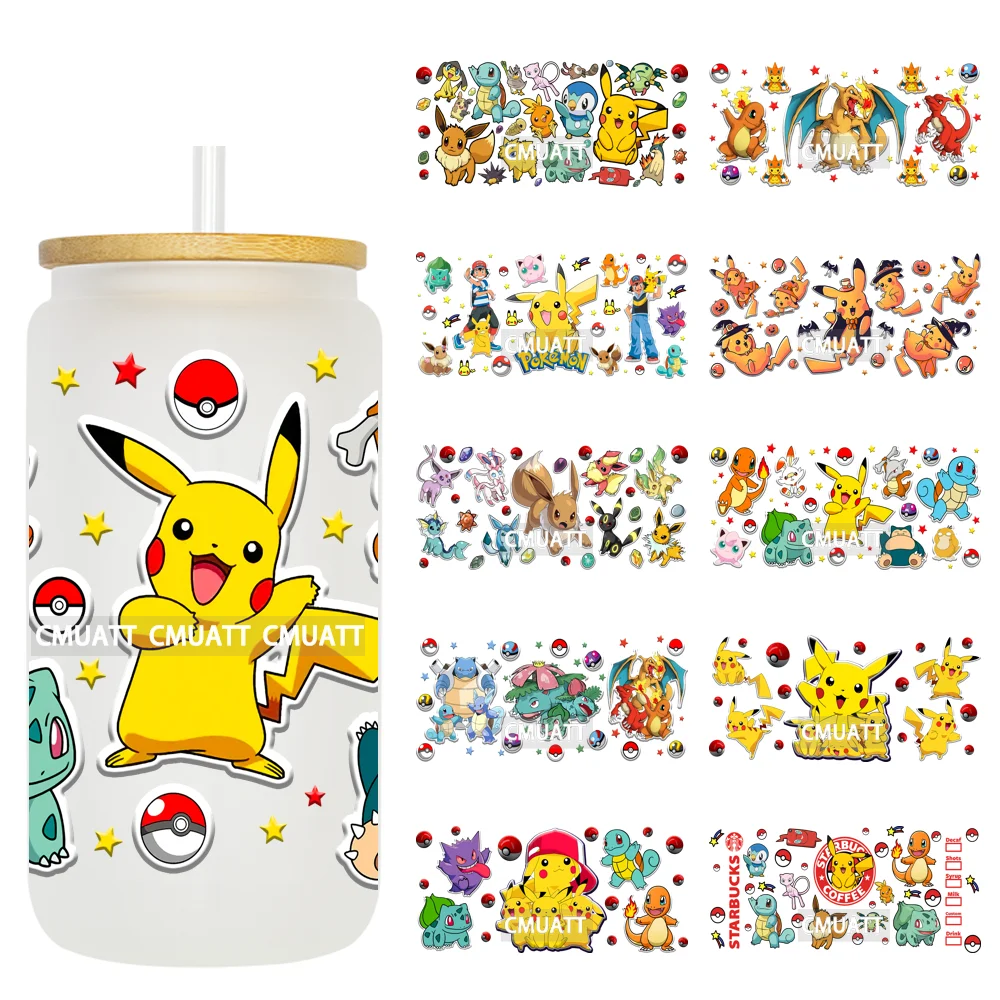 

Comic 16oz UV DTF Cup Wrap Transfers Stickers Decorate Mugs Beer Can Bottle Personalized Gifts Parties Bulk