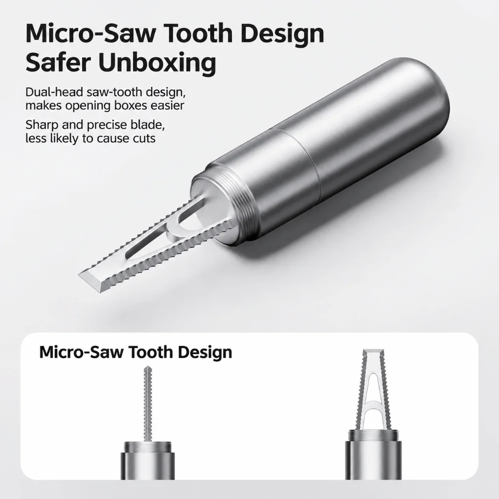 Durable 2 in 1 SIM Card Remover Reset Access Blunt Tip SIM Eject Tool Tape Cutting Detachable Reset Needle Parcel Opening