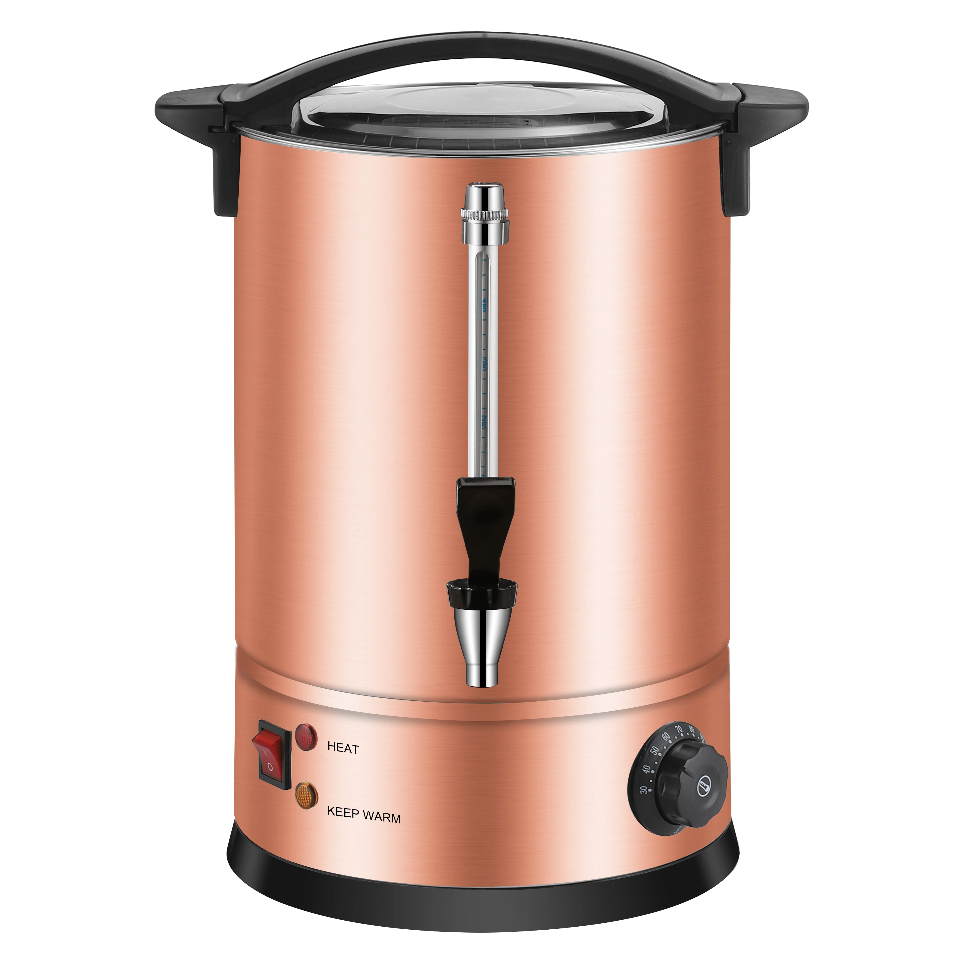 

Stainless Steel Electrical Hot Water Boiler Heater Catering Tea Coffee Urn Big Kettle for Boiling Water Coffee Dispenser