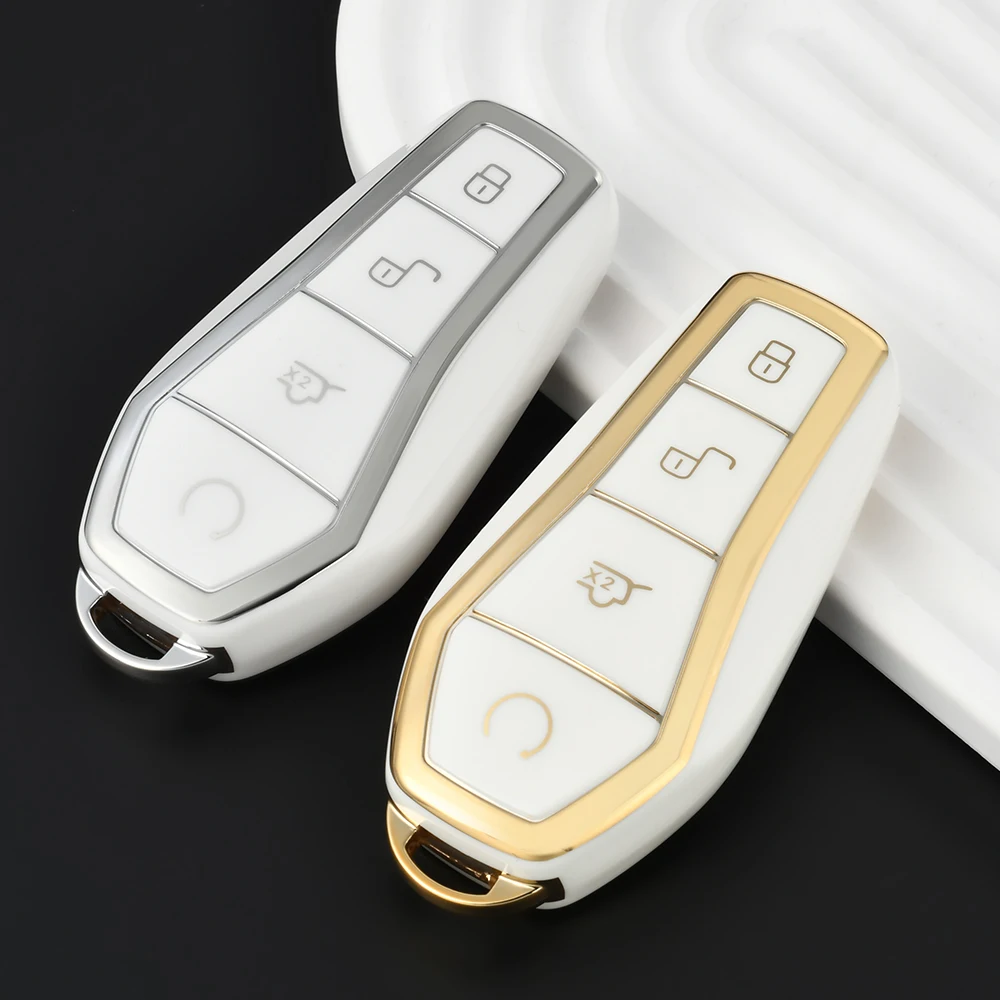 

Car Key Case Remote Control Protective Cover for BYD ATTO3 TPU Key Fob Shell for BYD Song/Plus Dolphin Tang Dmi Han EV Qin Yuan