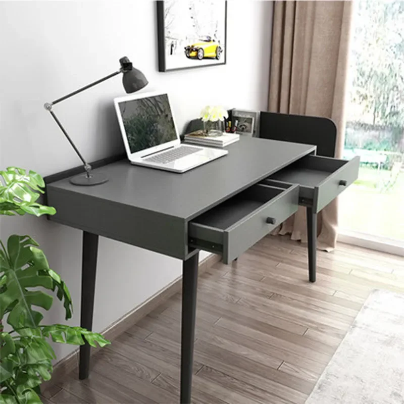 Computer Desk with Bookshelf Nordic Simple British Style Study Writing Table Bedroom Combination Integration Furniture