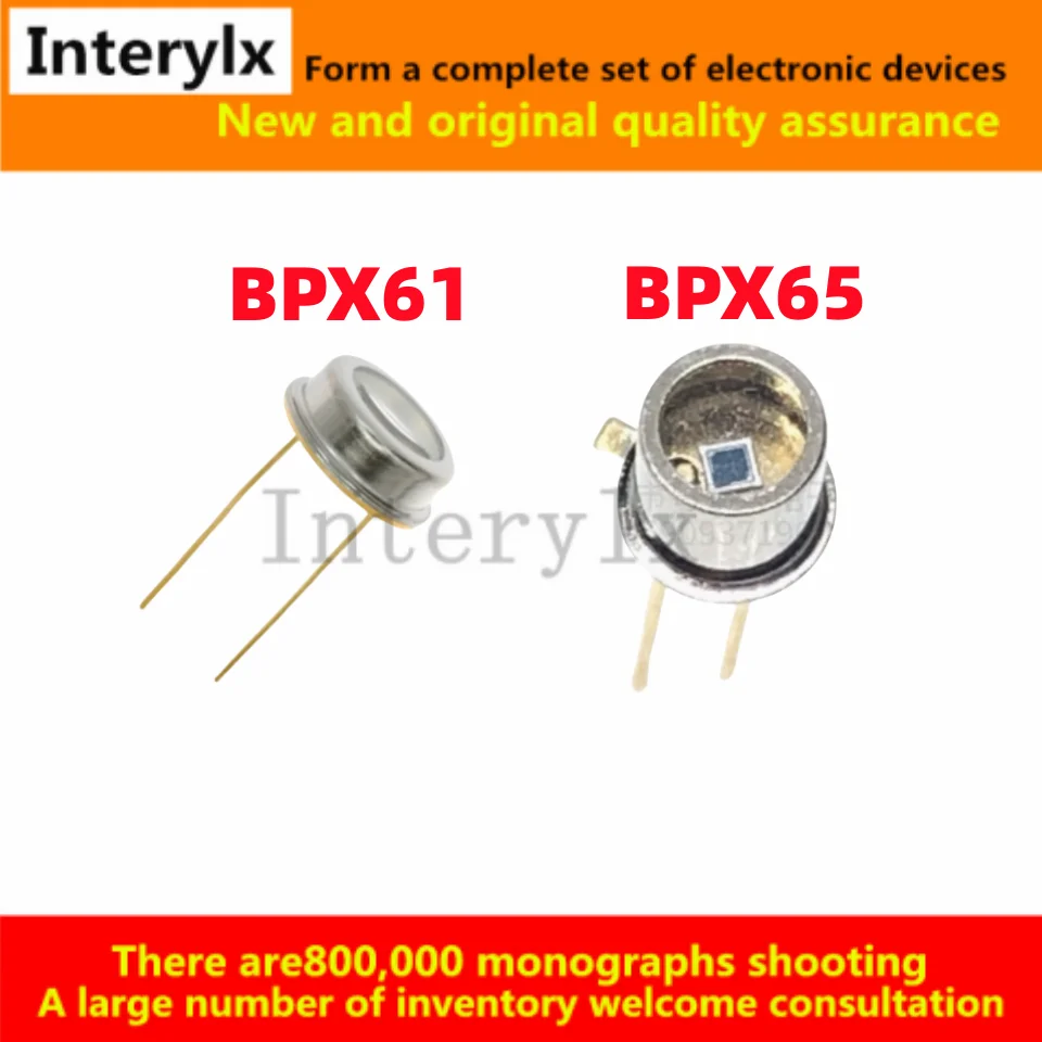 1Pcs/Lot Brand new BPX61 BPX65 PIN photodiode silicon photocell wavelength 850nm TO-18 gold seal receiver angle 40° 110°