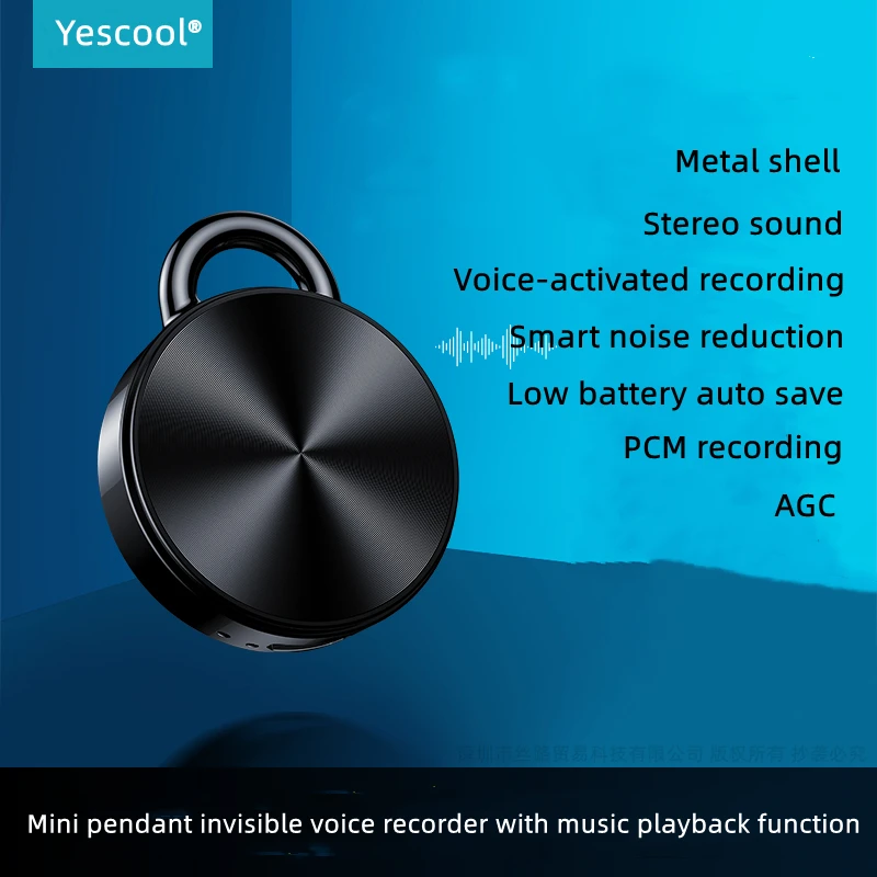 Mini dictáfono profesional C2 HD, reproductor de grabadora de Audio Digital activado por voz, seguridad para niños, Stealth, clase de reunión, Conferencia Rec