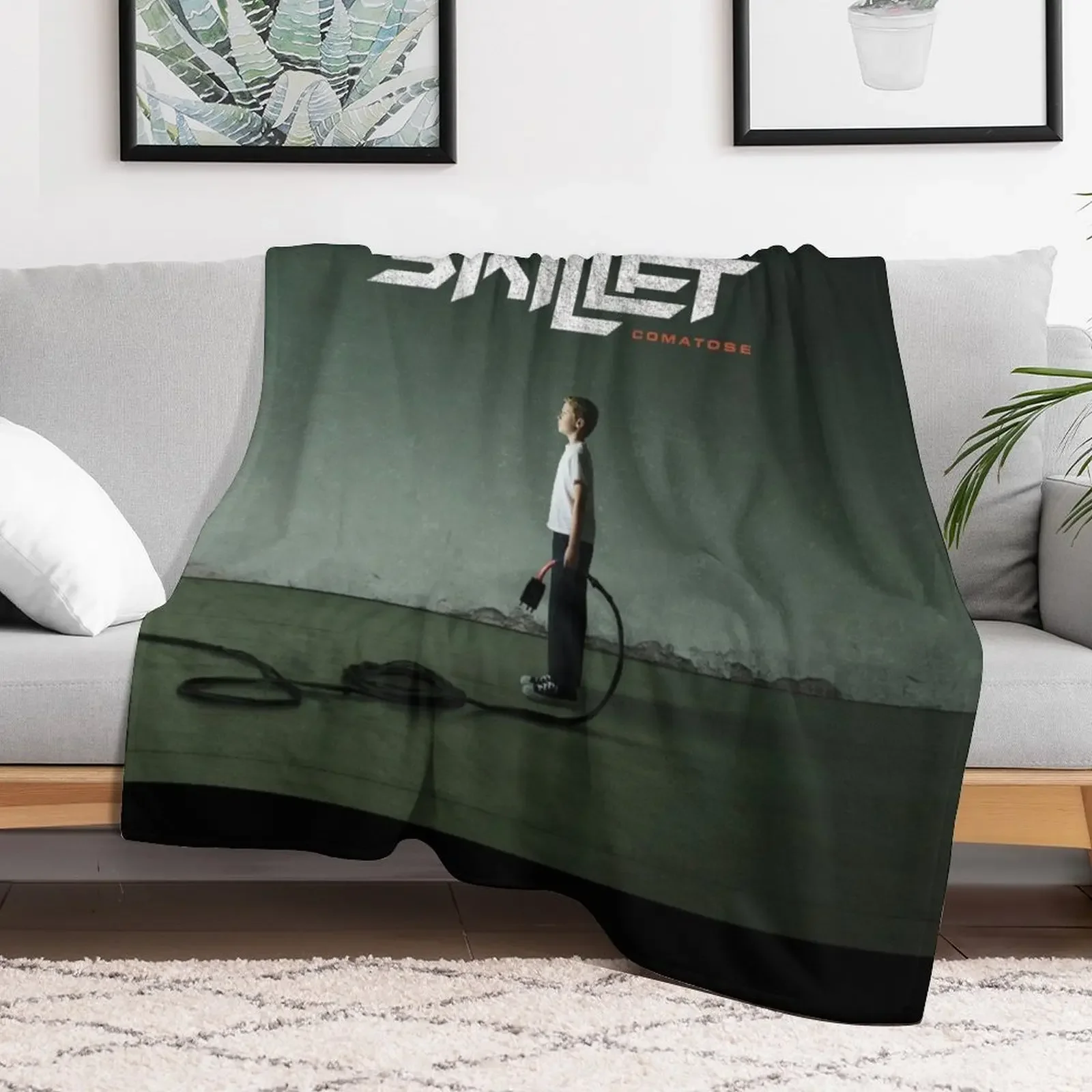 Skillet comatose 2 Throw Blanket Decorative Beds Tourist Personalized Gift Blankets