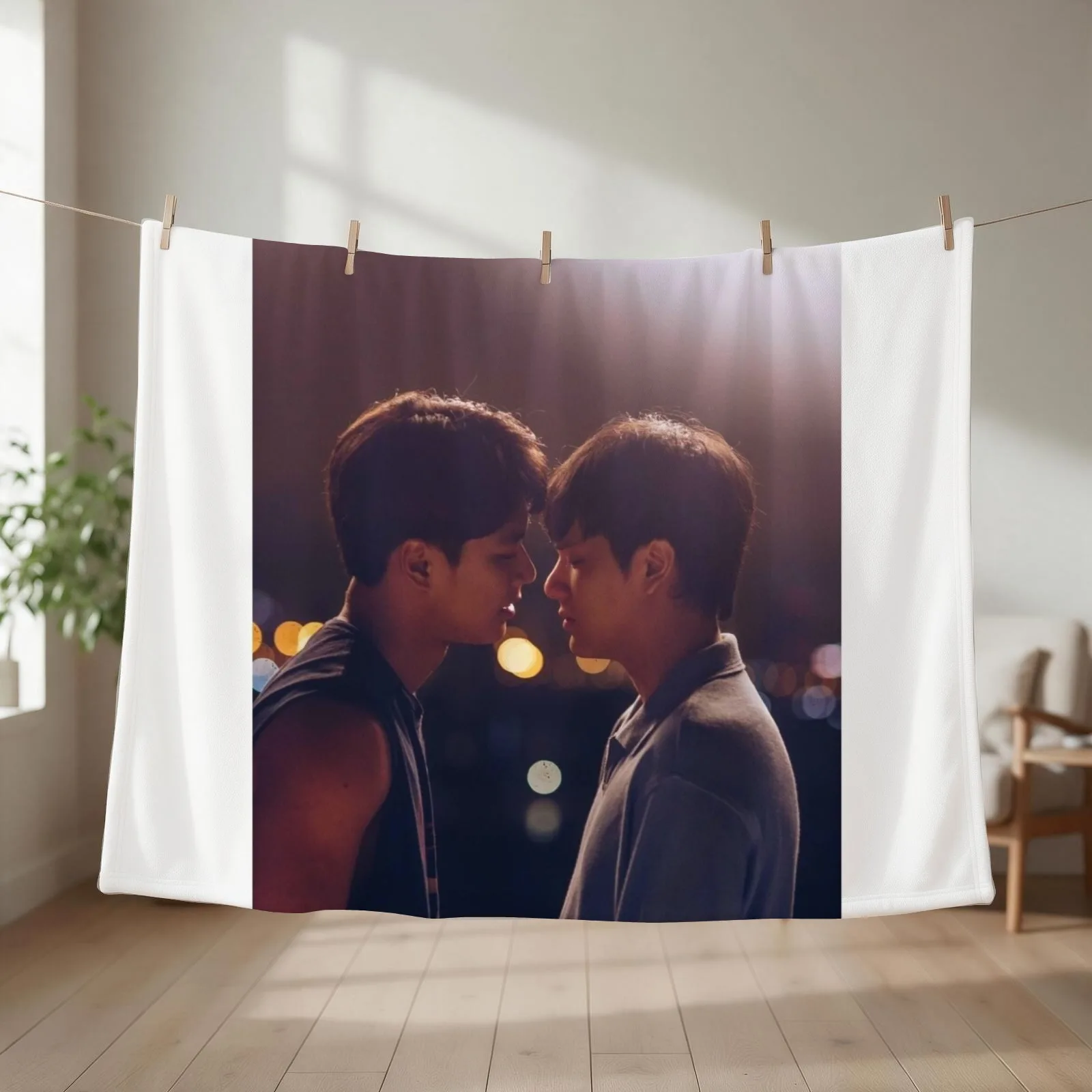 Bad Buddy the series Throw Blanket anime Picnic Giant Sofa Flannels Blankets