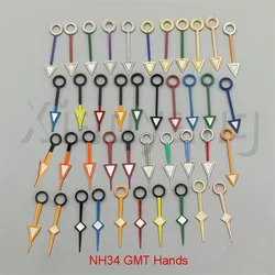 Multicolor NH34 GMT Hands Sliver Rose Gold Black Blue Red Green Purple Orange GMT Hands Green Luminous Fit NH34 Movements Parts