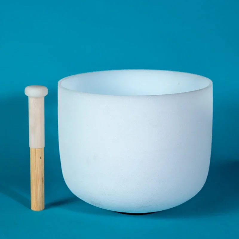 Monochrome crystal bowl singing bowl meditation yoga meditation sound therapy music