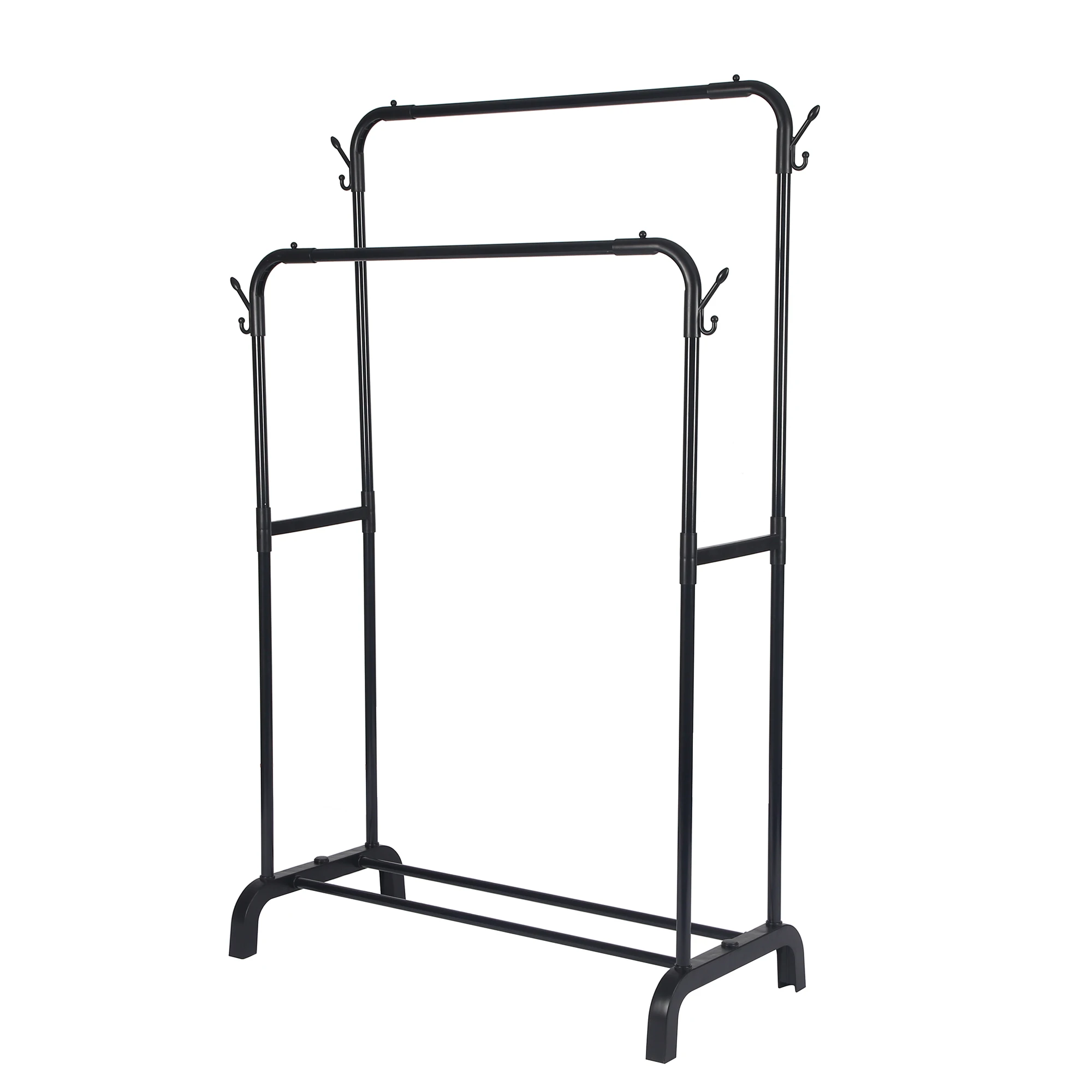 

Entryway Hanging Metal Clothes Hanger Stand Space Saving Clothes Rack Floor Standing Metal Clothes Rack with Shoe Rackpromote sa