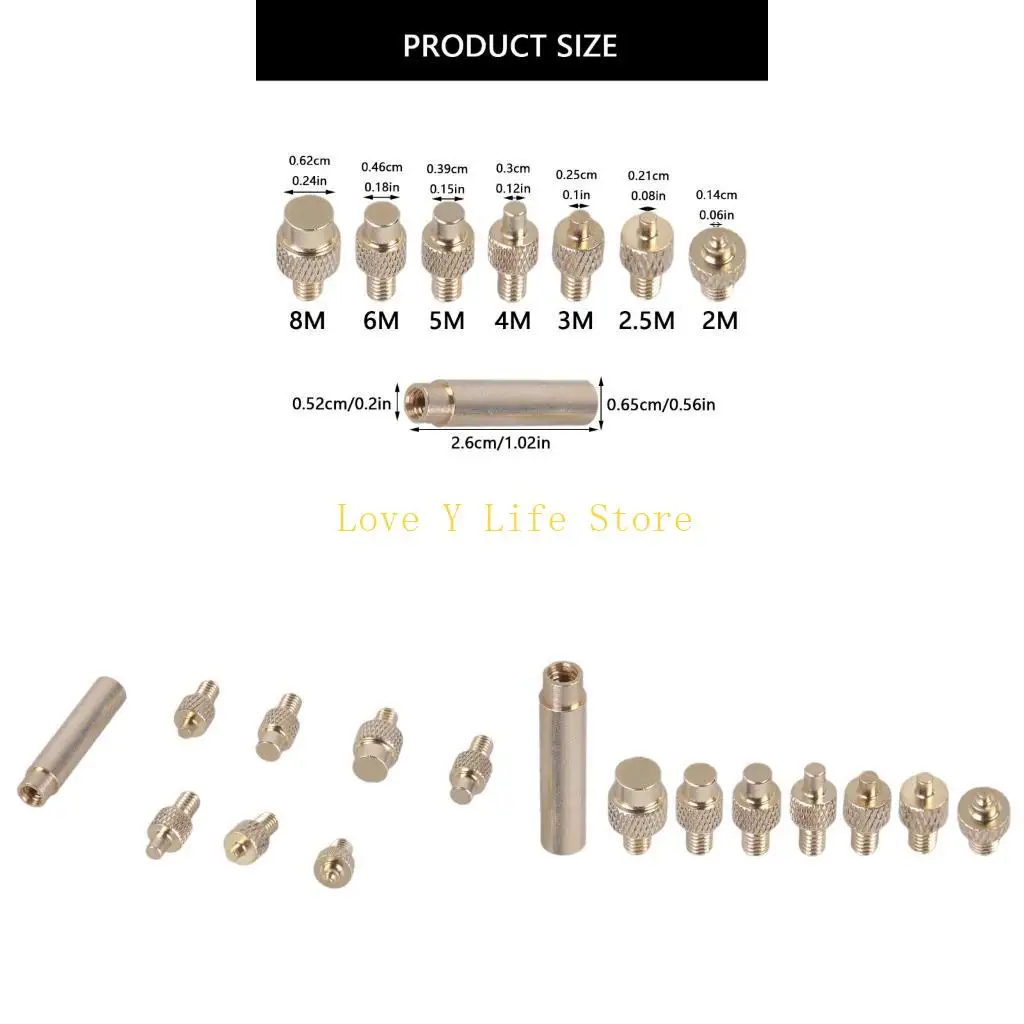 

L74C Heat Insert Nut Iron Tip Hot Melt Heat Set Insert Tool Soldering Iron Tip Printing Modify Finishing Brass Thread