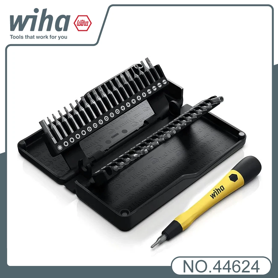 wiha-44624-40-in-1-磁気esd安全ドライバービットセット（延長ロッド付き、安全な収納機能付き）