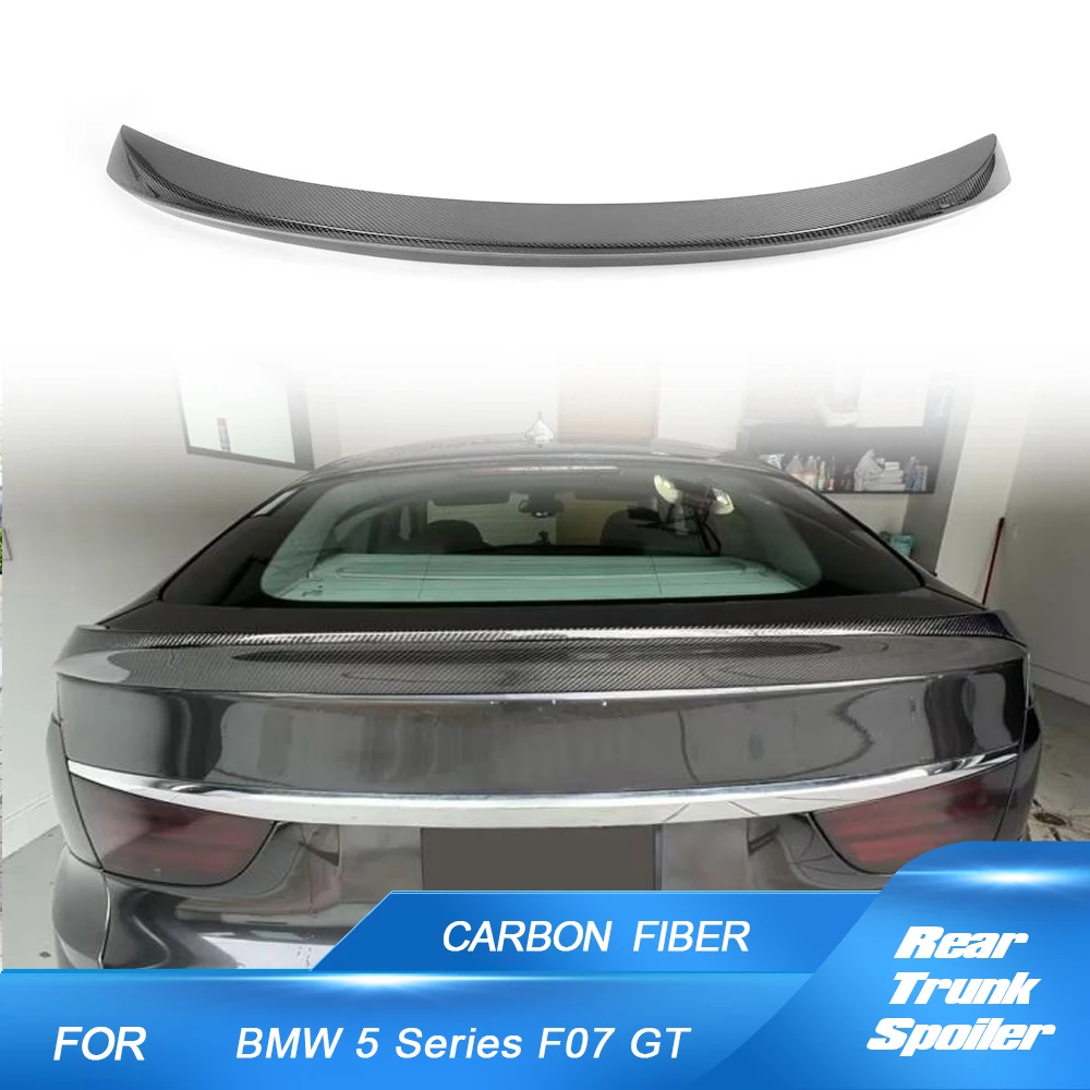 For BMW 5 Series F07 Gran Turismo 535I 550I 2010-2017 Pre-LCI Carbon Fiber Rear Trunk Racing Spoiler Boot Wing  Rear Body Kits