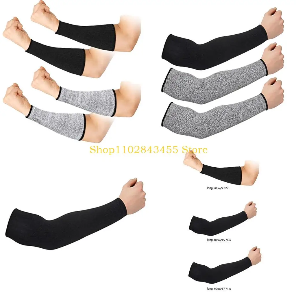 49MC Industrial Grade Arm Protectors Level 5 Cut Resistant Nylon Easy Maintenance Arm Sleeves For Construction Household Task