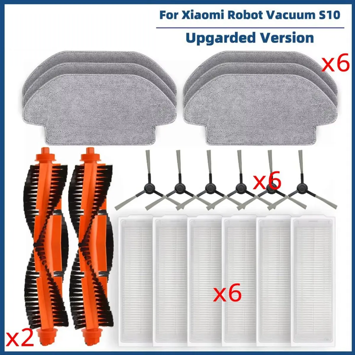 

Сменная роликовая щетка A20M для робота-пылесоса S10 S12 T12 B106GL, аксессуары: основная и боковые щетки, фильтр