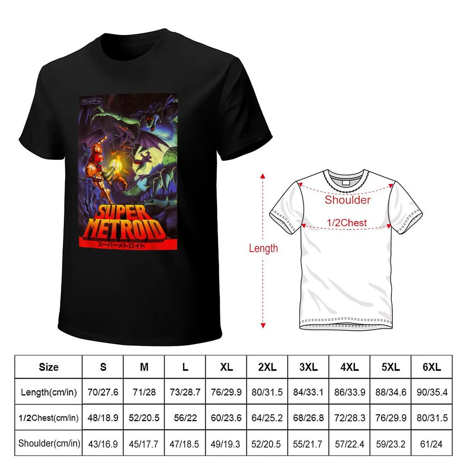 Samus Super T-Shirt oversized man clothes vintage anime shirt cotton t shirt men