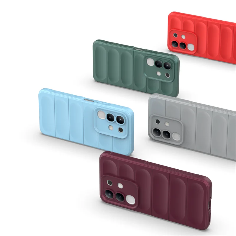

For VIVO Y29 4G Case Simple Airbag TPU Wave Pattern Anti-fall Back Cover For VIVO Y29 Shockproof Bumper Funda
