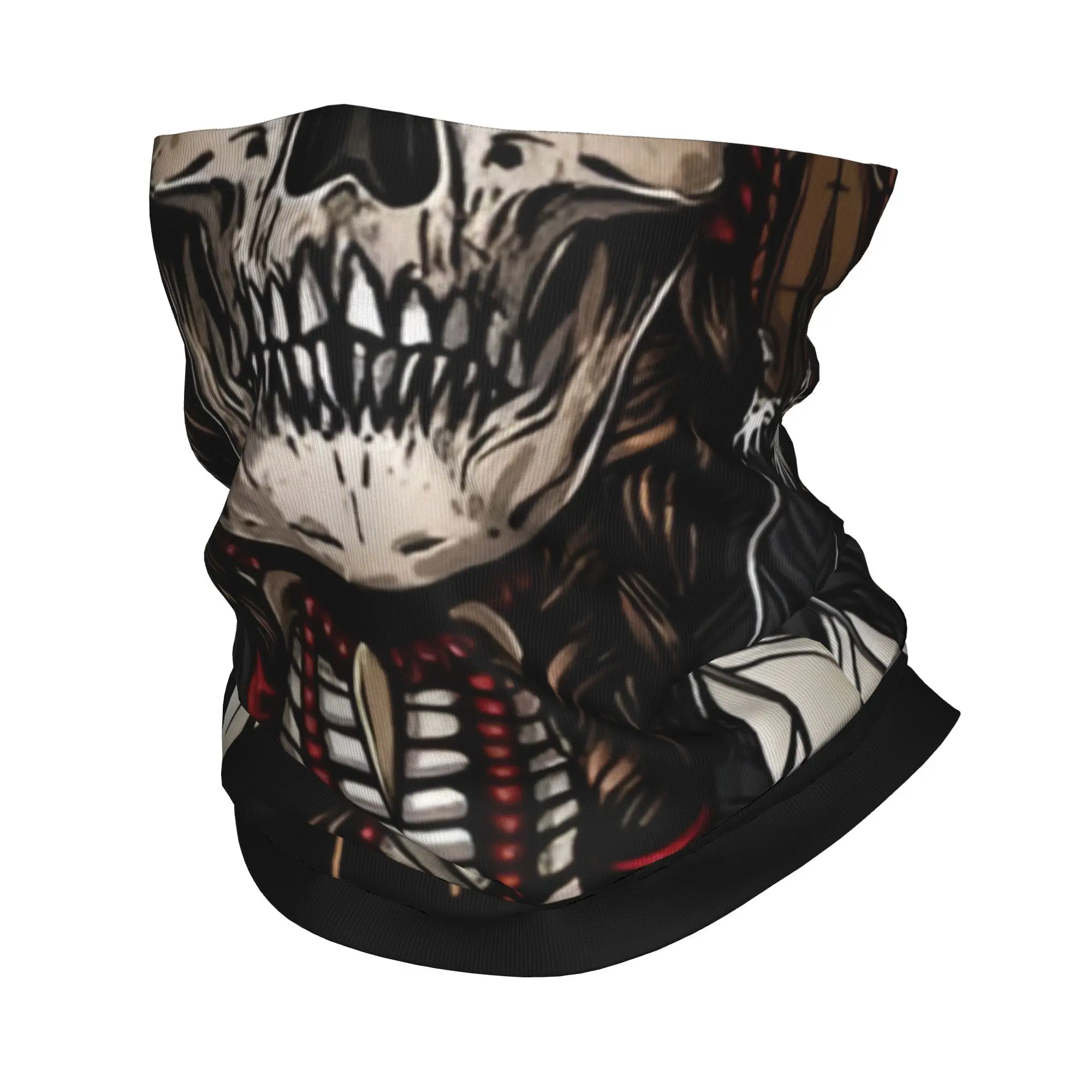 

Бесшовная маска на заказ, бандана с черепом, зимняя грелка для шеи, мужской ветрозащитный шарф для лица для пеших прогулок, дизайнерская повязка на голову с гетрами