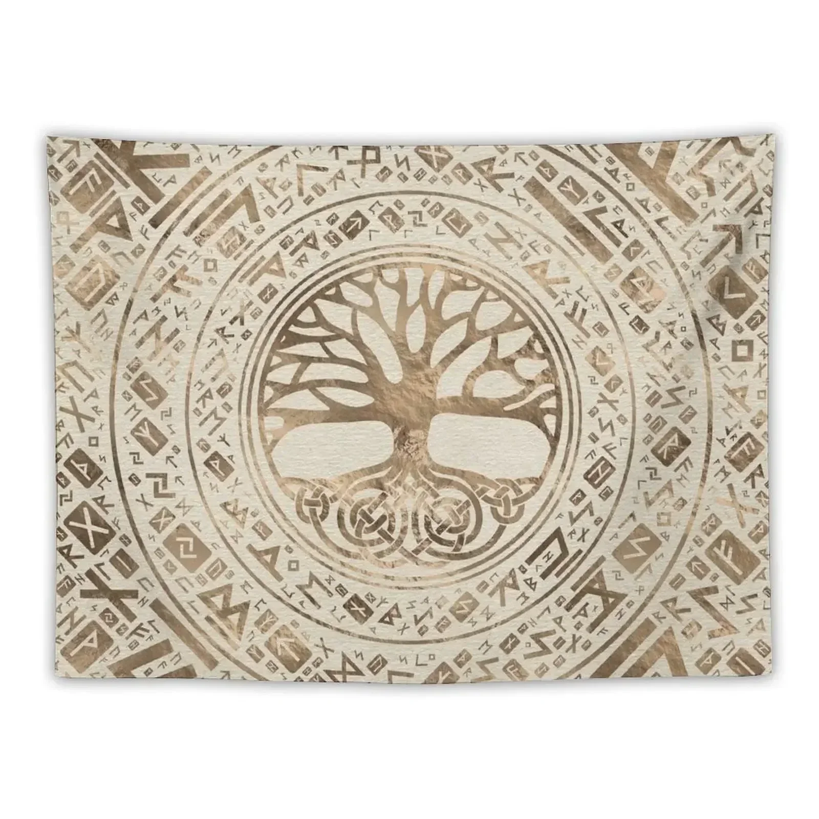 

Tree of life -Yggdrasil Runic Pattern Tapestry Room Decoration Aesthetic Cute Room Decor Tapestry