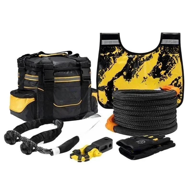 Car outdoor camping off-road escape 9-piece set, off-road vehicle rescue tool set