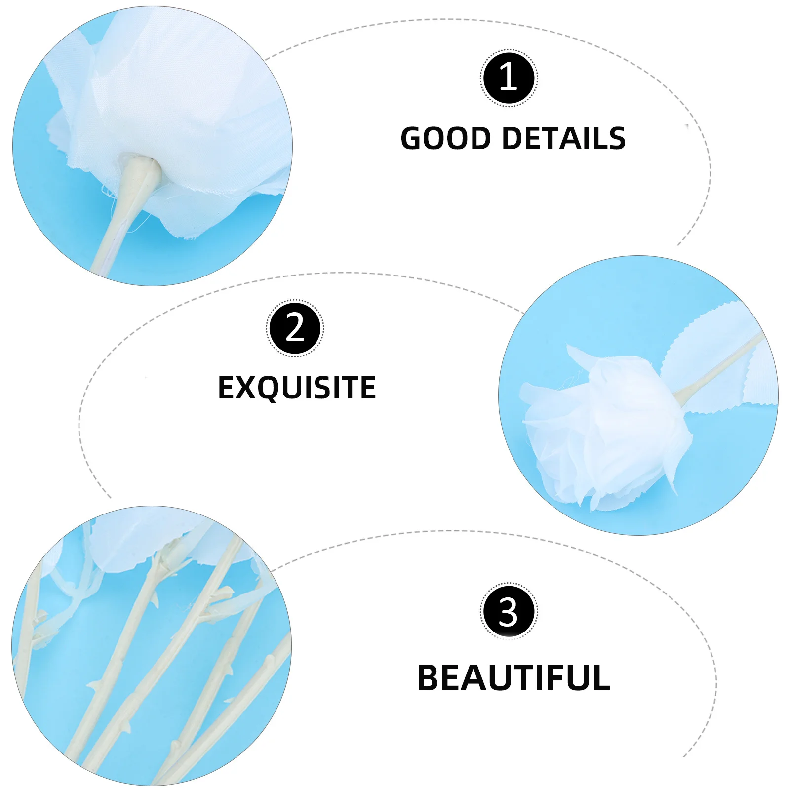 

5Pcs Simulation Rose Wedding Decoration Romantic Scene Layout Fake Flower Adornments Valentine's Day Ornament