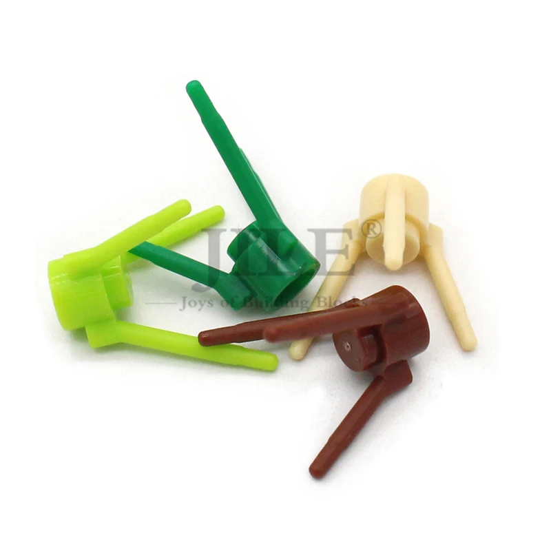 200 Stück MOC 3741 Pflanzen-Blumenstiel mit Ohrstecker und 3 Stielen, Bausteine, DIY-Steine, kompatibel mit Zweig, Baum, Wald, Zubehör, Spielzeug – Detail 5