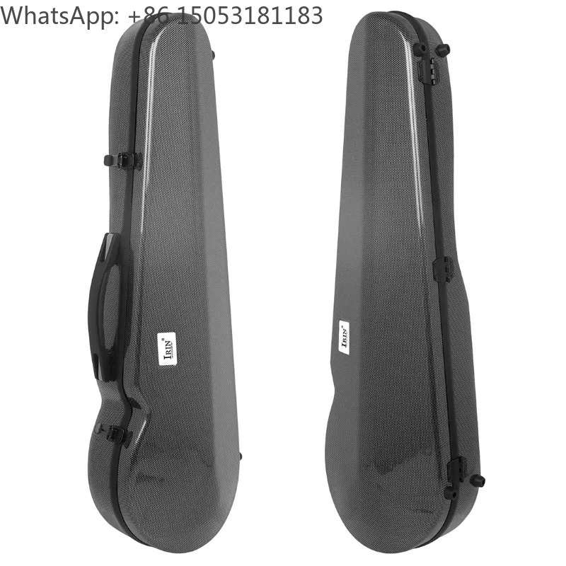 4/4 Violin Case Carbon Fiber Colorful Violin Case with Hygrometer Adjustable Double Shoulder Strap Violin Accessories