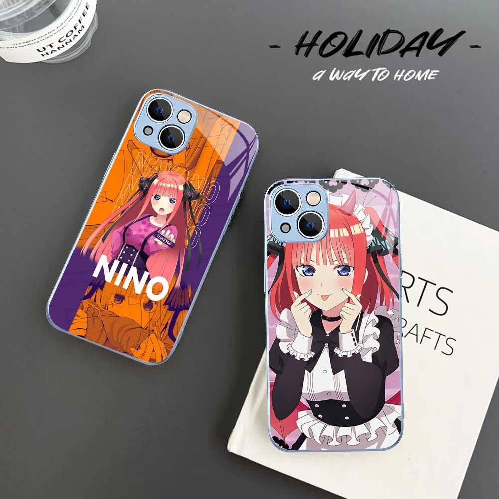 Fictional Character N-Nino N-Nakano Phone Case For IPhone 14 13 12 Mini 11 Pro XS Max X XR 14 Plus Tempered Glass Cover