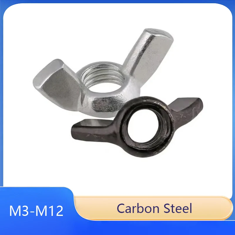 

Metric Butterfly Nut Hand Twisted Sheep Horn Nut Butterfly Screw Cap Lnch Nut M3 M4 M5 M6 M8 M10 M12 White Zinc/Black