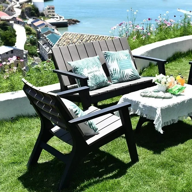 Factory Direct 2026 Nordic Garden Sofa Chair Set Modern Outdoor Furniture Patio For Backyard