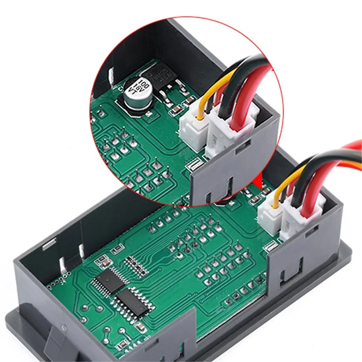 DC730 Digital Power Meter DC 0-100V 10A 1000W Voltmeter Ammeter Wattmeter Supports Fine-Tuning of Voltage and Current