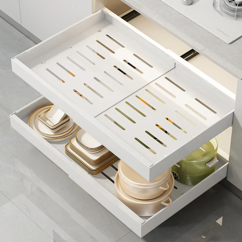 

Spice Box Storage Rack Scalable Pull-Out Drawer Type Storage Tray Kitchen Drawer Types Storage Trays Kitchen Cabinets Organizer