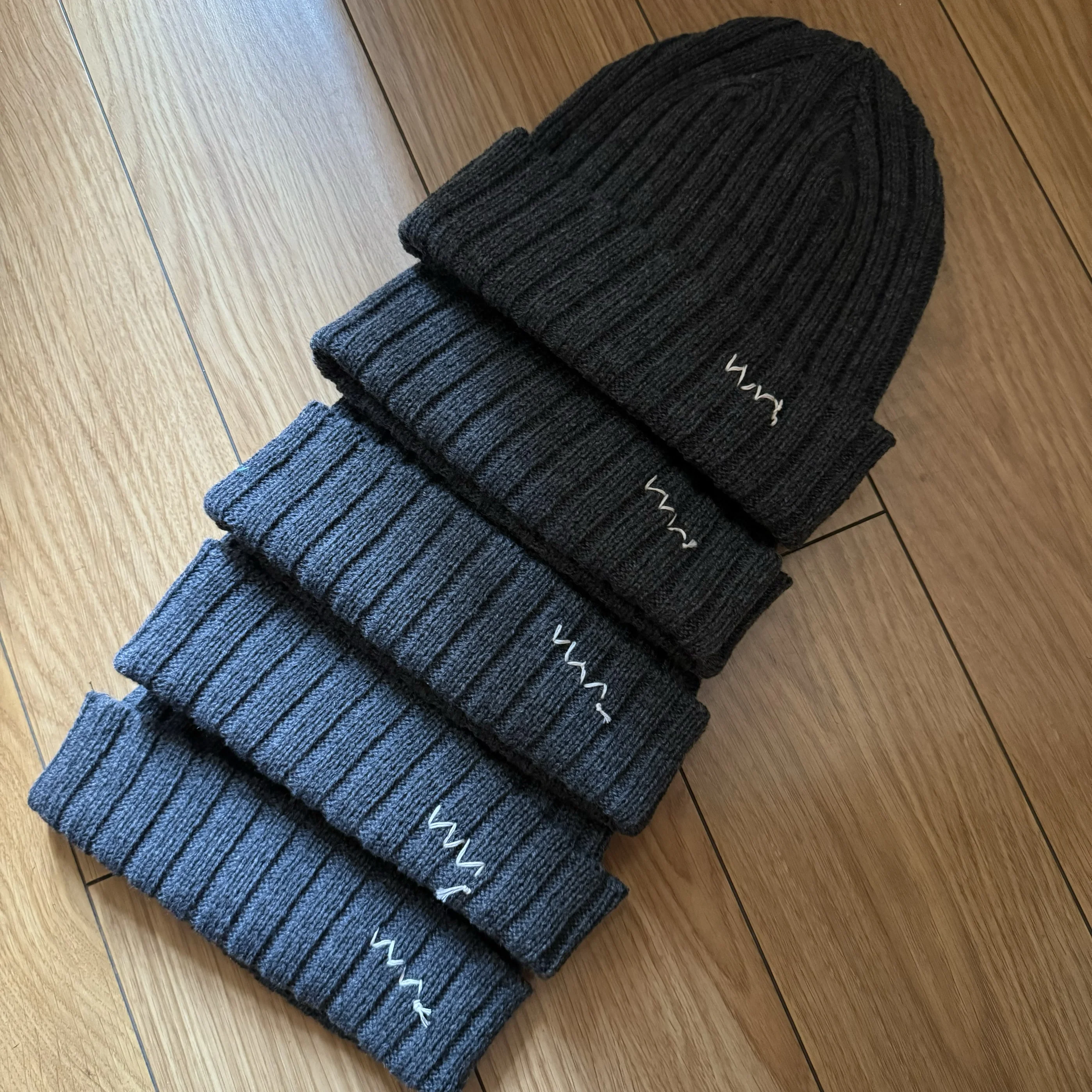 24aw Top Quality VISVIM Wool Warm Knitted Cold Hat Casual Versatile Beanie Streetwear Hats for Men Cat Beanie Winter Hat