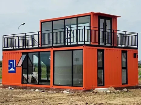 Villa modular de estructura de acero para el hogar, casa contenedor de fácil montaje, protección de seguridad anti-terremotos, tienda de campaña de alivio de inundación