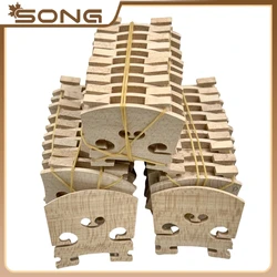 50/100pcs Maple Wood violin bridges 4/4 1/2 1/4 1/8 violin bridges Violin Steady Bridge Maple Bridge Fiddle bridge part