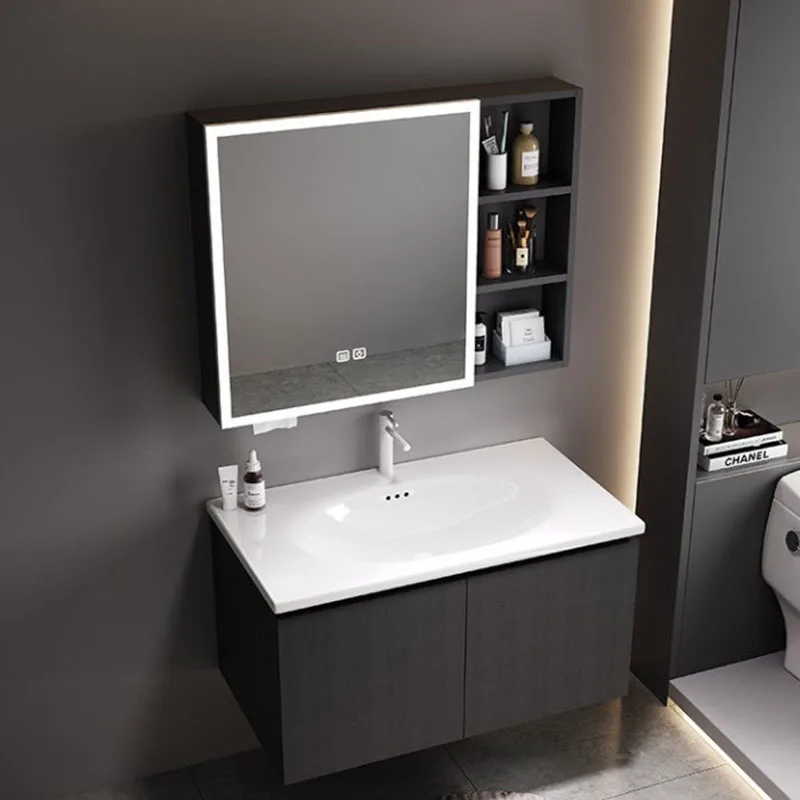 Unique European Bathroom Cabinet Dressers Perfume Storage Mirror Professional Cupboard Universal Gabinete Postmodern Furniture view 4