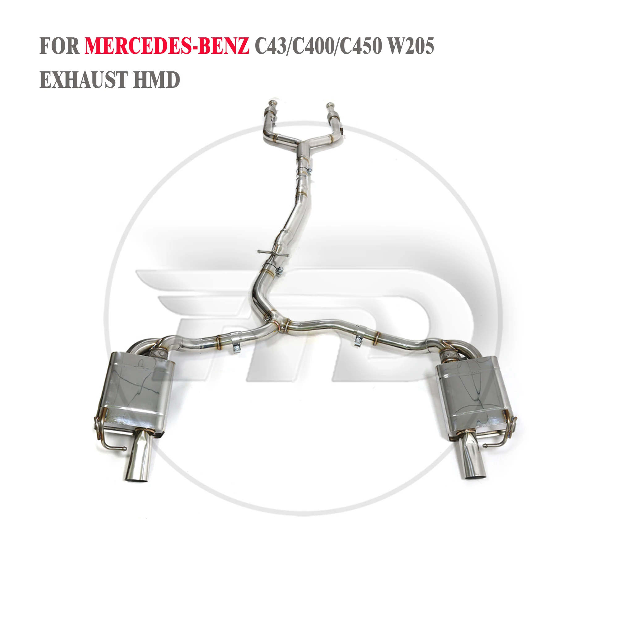 

HMD Stainless Steel Exhaust System Performance Catback for Mercedes Benz W205 C43 C400 C450 3.0T Muffler With Valve