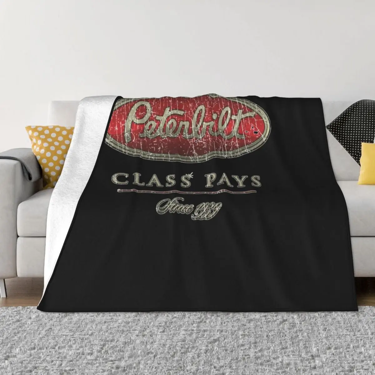 Peterbilt Class Pays 1939 Throw Blanket Thermals For Travel valentine gift ideas Decorative Throw Blankets