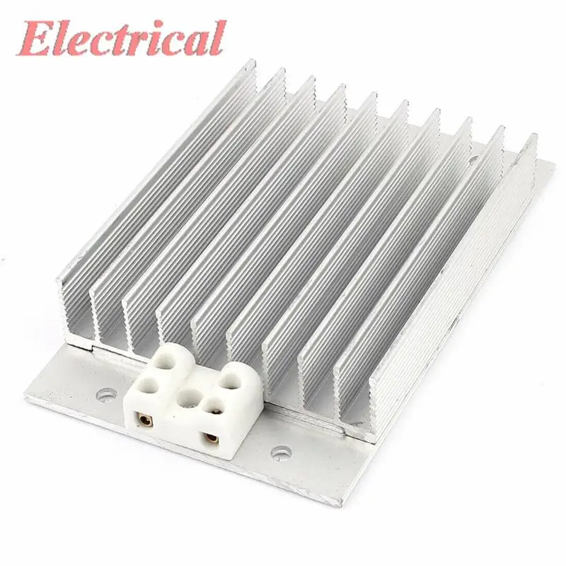 1pc AC 220V/50W 220V/100W 220V/150W 220V/200W 220V/250W Aluminum Alloy Comb Shaped Electric Heater Silver Tone 14 x 6mm Mounting