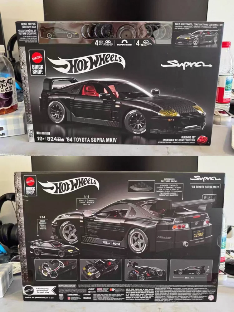 2026 Hot Wheels Brick Shop Toy Ota Speedmaster Car Model 1/16 Scale Sports Car Vehicle Assembly Collection Hobby Display Model