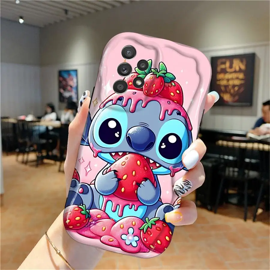 Cartoon Cute Stitch For Samsung Galaxy A55 A72 A54 A35 A15 A73 A53 A52 A33 A42 A32 A34 A24 A23 A22 A14 A13 A12 5G Phone Case