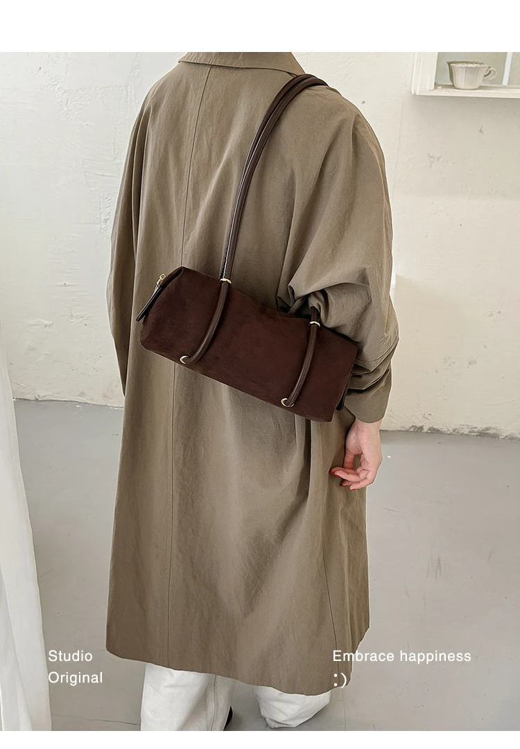 Bolso de Hombro Retro Estilo Francés para Mujer, Nuevo Modelo 2026, Ligero, de Lujo, Pequeño, de Alta Gama, Tipo Bowling