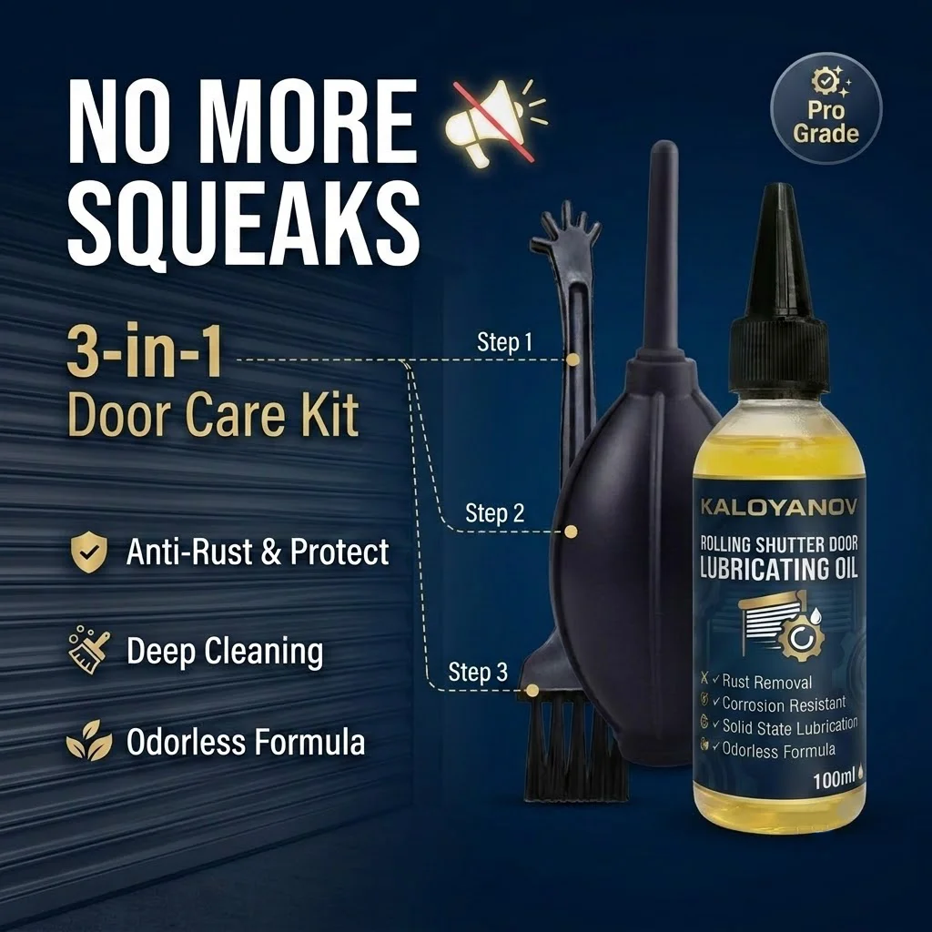Roller Shutter Door Lubrication Oil Premium Waterproof Anti-Rust Lubricant Grease for Garage Rolling Gate Track Rails 100ml