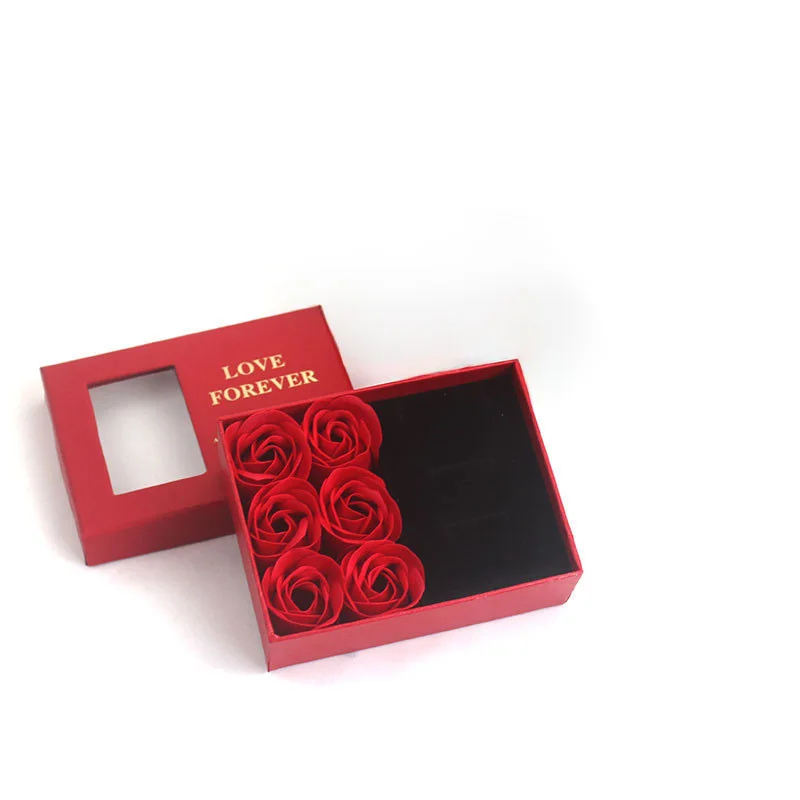 Exquisite Jewelry Box Couple Gift Ring Necklace Packaging Romantic Flowers Gift Box Jewelry Display Box