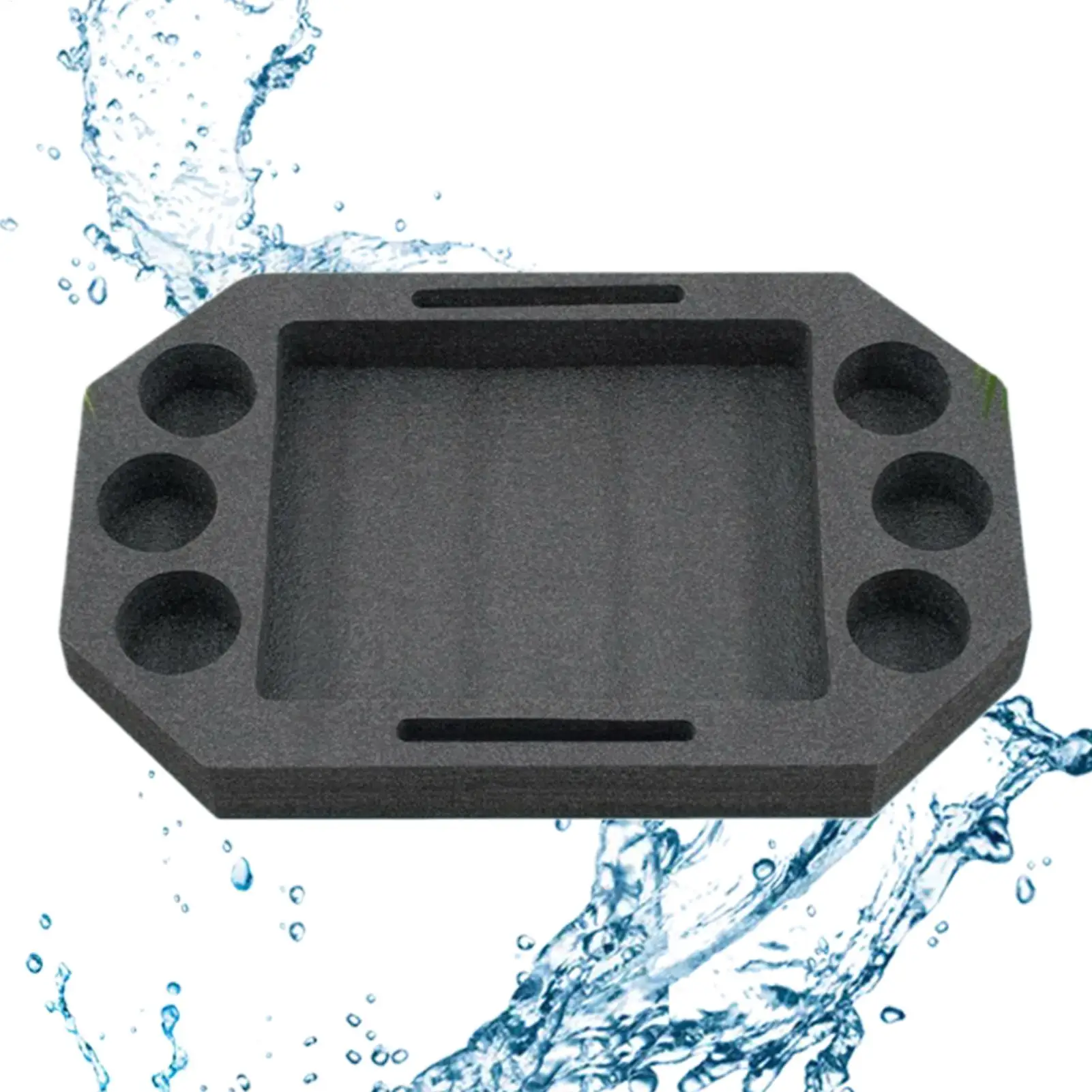 Floating Tray Waterproof Large Party Board Built-in Dividers Floating Drink Tray for Lake Beach River Swimming Outdoor Poolside