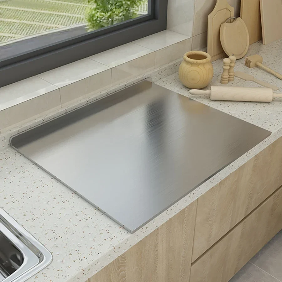 

Premium Stainless Steel Chopping Board -Large, Easy Clean, Multipurpose Kitchen Cutting Surface for Fruits,Vegetables & More