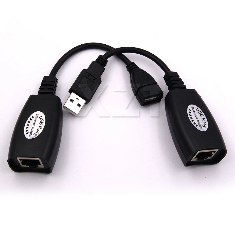 USB-RJ45 LAN-кабель-удлинитель-адаптер-удлинитель через патч-корд Cat5 RJ45 Cat6, черные сетевые аксессуары